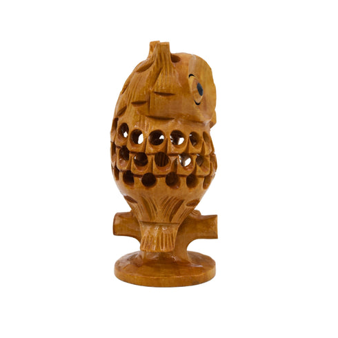 Natriel Wooden Owl Statue